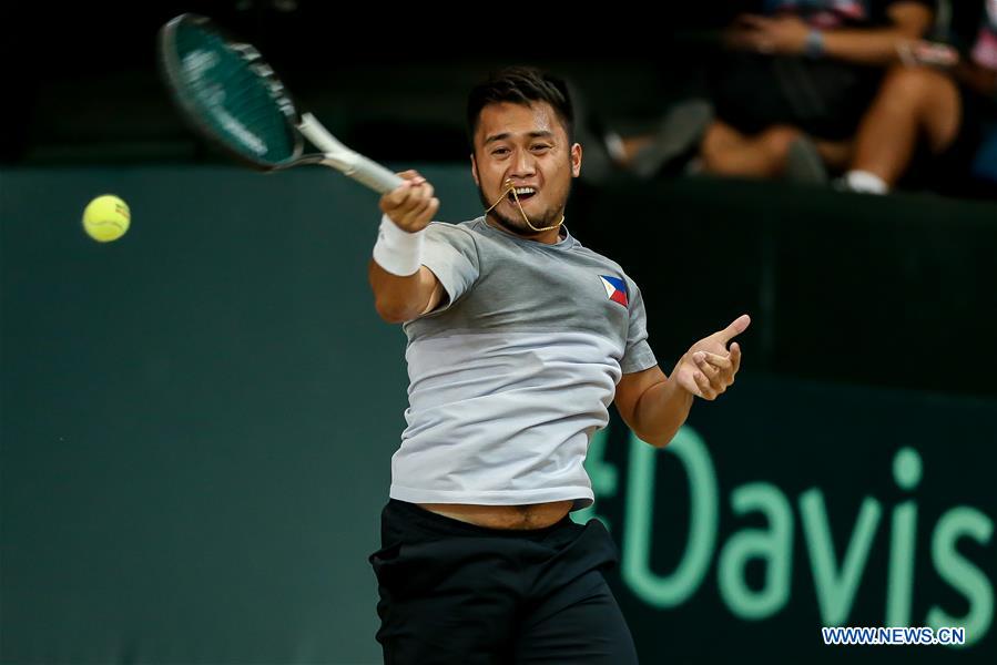 (SP)PHILIPPINES-MANILA-TENNIS-DAVIS CUP-GREECE VS PHILIPPINES