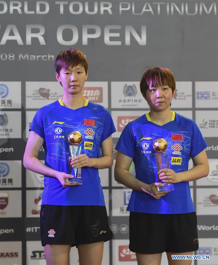 (SP)QATAR-DOHA-TABLE TENNIS-QATAR OPEN-WOMEN'S DOUBLES