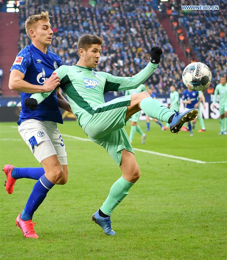(SP)GERMANY-GELSENKIRCHEN-FOOTBALL-BUNDESLIGA-SCHALKE 04 VS HOFFENHEIM
