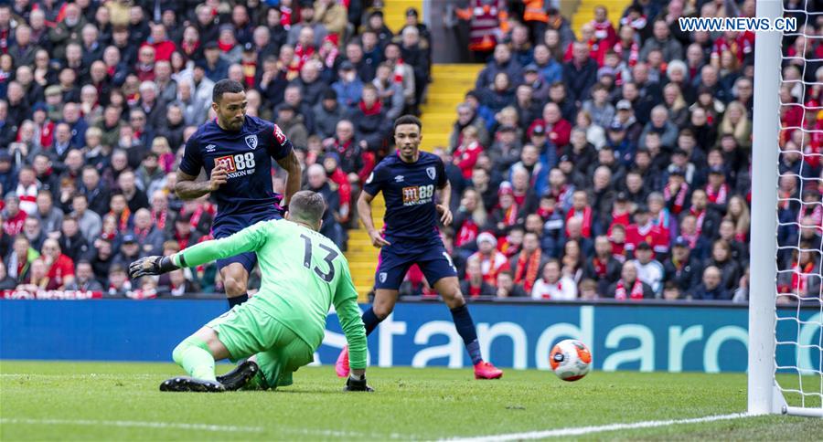 (SP)BRITAIN-LIVERPOOL-FOOTBALL-PREMIER LEAGUE-LIVERPOOL VS BOURNEMOUTH