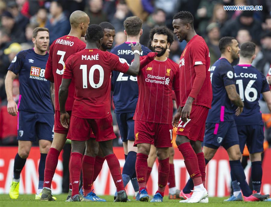 (SP)BRITAIN-LIVERPOOL-FOOTBALL-PREMIER LEAGUE-LIVERPOOL VS BOURNEMOUTH