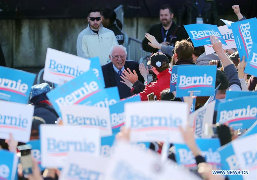 U.S.-CHICAGO-PRESIDENTIAL ELECTION-BERNIE SANDERS-RALLY