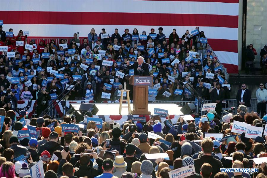U.S.-CHICAGO-PRESIDENTIAL ELECTION-BERNIE SANDERS-RALLY