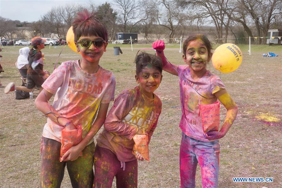 Holi Festival celebrated in Dallas, U.S. Xinhua English.news.cn