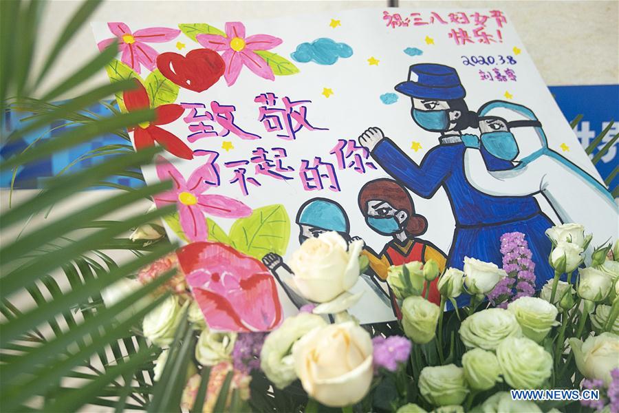 CHINA-HUBEI-WUHAN-MAKESHIFT HOSPITAL-WOMEN'S DAY (CN)