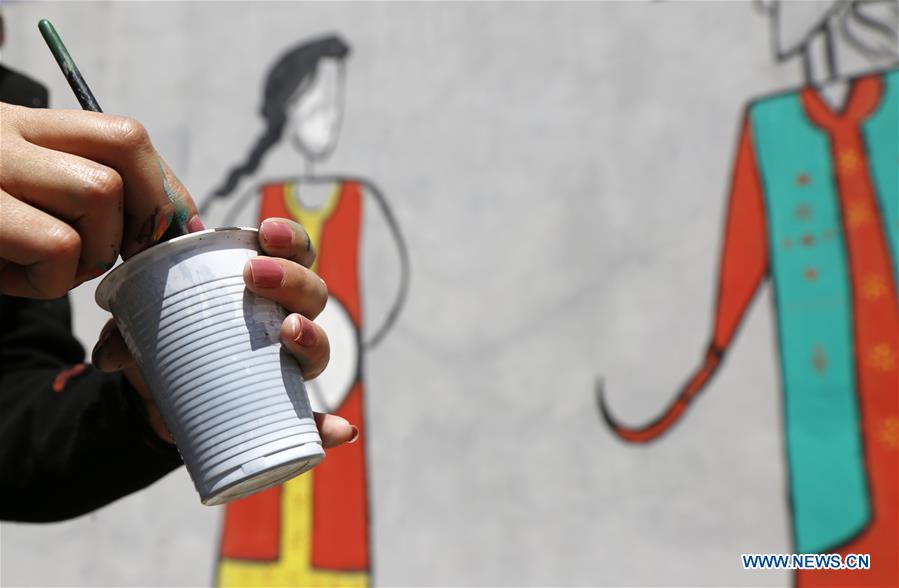 YEMEN-SANAA-WOMEN'S DAY-DRAWING