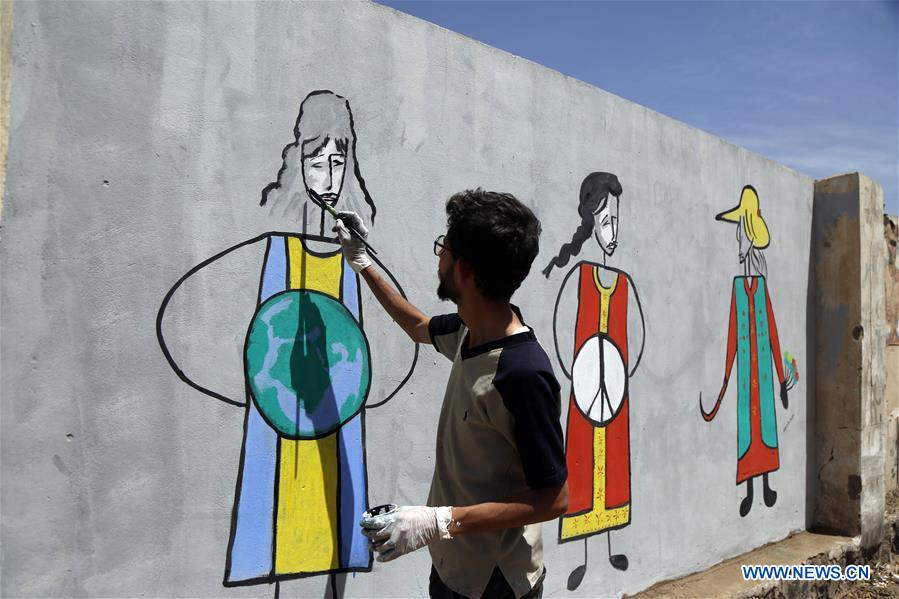 YEMEN-SANAA-WOMEN'S DAY-DRAWING