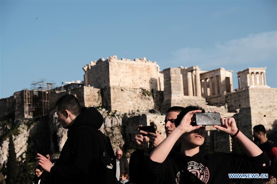 GREECE-ATHENS-FILOPAPPOU HILL-VIEW