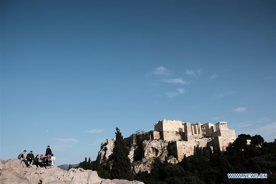 GREECE-ATHENS-FILOPAPPOU HILL-VIEW