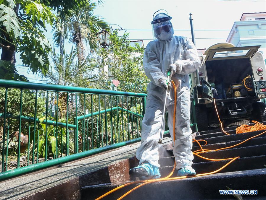 PHILIPPINES-SAN JUAN CITY-SCHOOL-DISINFECTION-COVID-19 PREVENTION