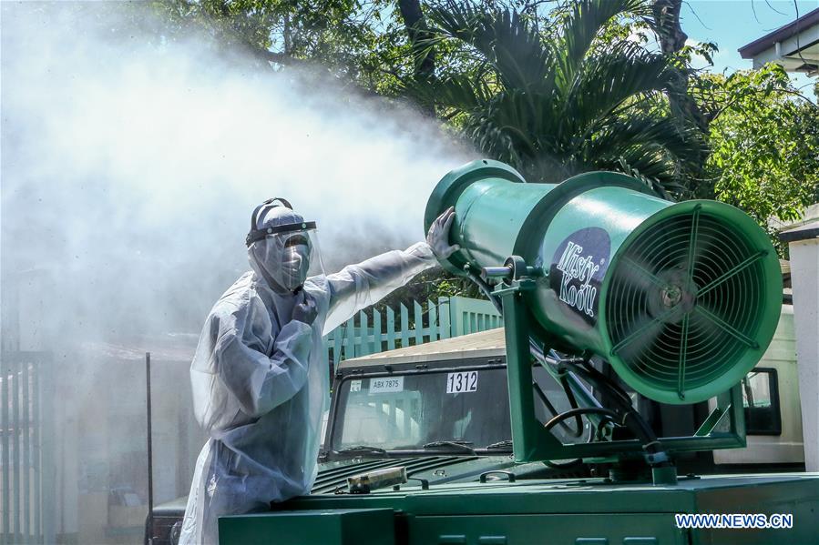 PHILIPPINES-SAN JUAN CITY-SCHOOL-DISINFECTION-COVID-19 PREVENTION