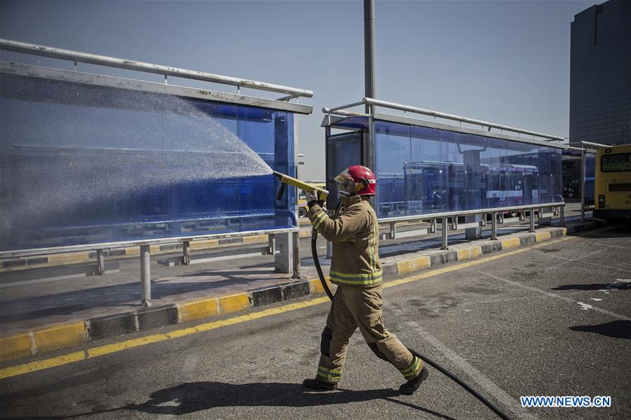 IRAN-TEHRAN-COVID-19-DISINFECTION