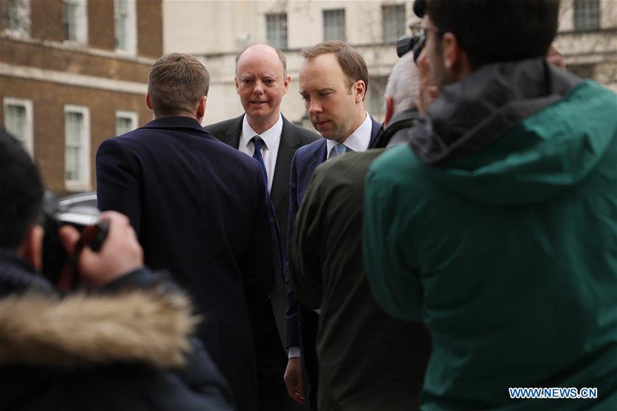 BRITAIN-LONDON-COVID-19-COBRA MEETING