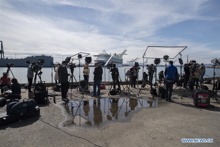 U.S.-SAN FRANCISCO-GRAND PRINCESS-CRUISE SHIP-COVID-19