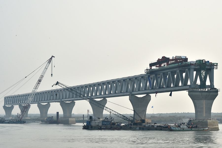 26th span of Bangladesh's largest Padma Bridge installed as