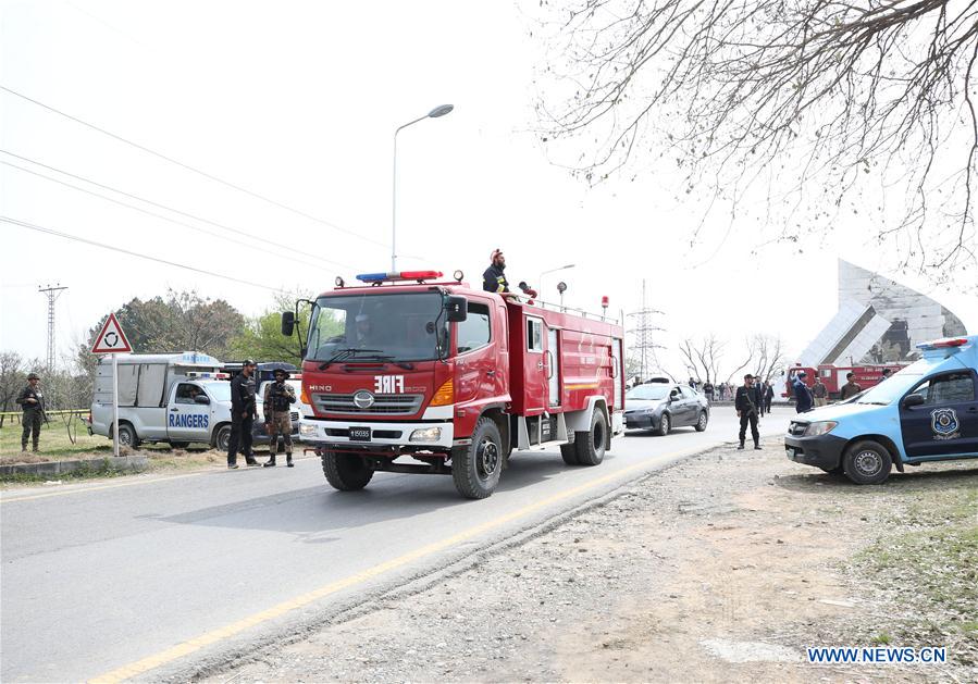 PAKISTAN-ISLAMABAD-FIGHTER PLANE-CRASH
