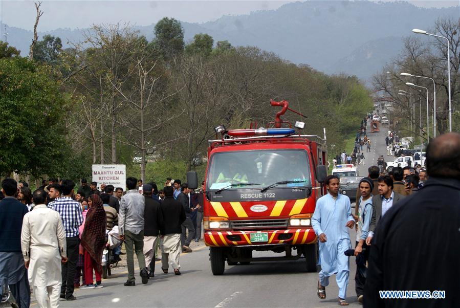 PAKISTAN-ISLAMABAD-FIGHTER PLANE-CRASH