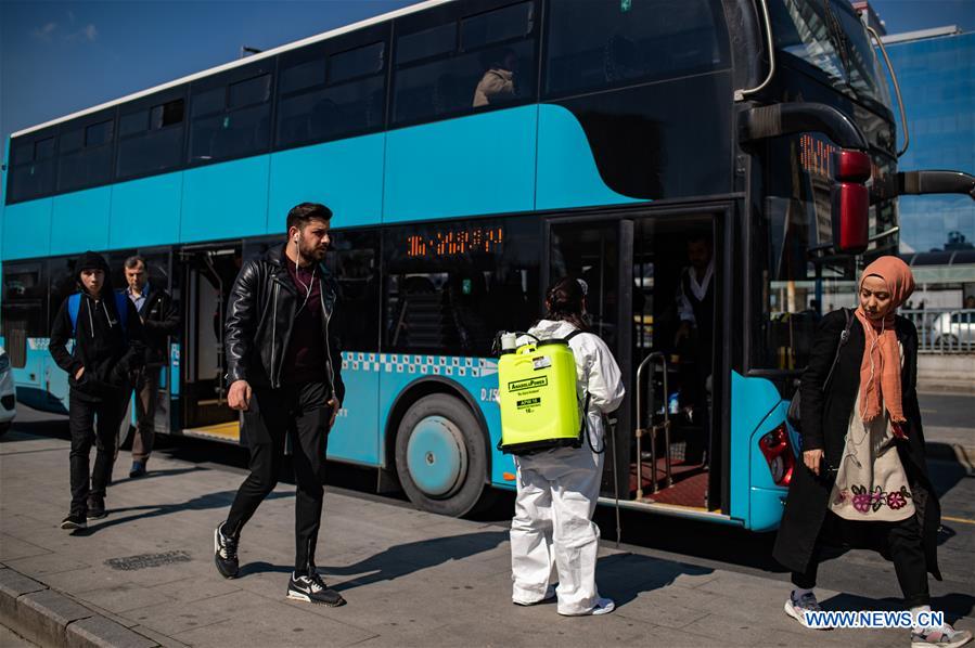 TURKEY-ISTANBUL-COVID-19-DISINFECTION EFFORTS