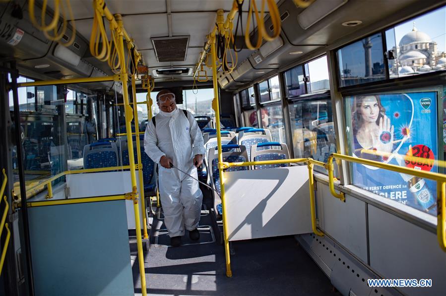 TURKEY-ISTANBUL-COVID-19-DISINFECTION EFFORTS