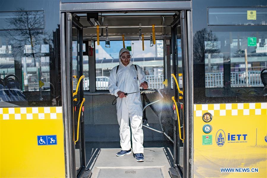 TURKEY-ISTANBUL-COVID-19-DISINFECTION EFFORTS