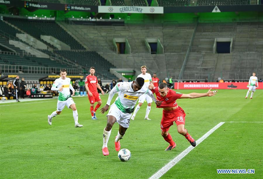 Monchengladbach secure 2-1 win over rivals Cologne in Bundesliga - Xinhua