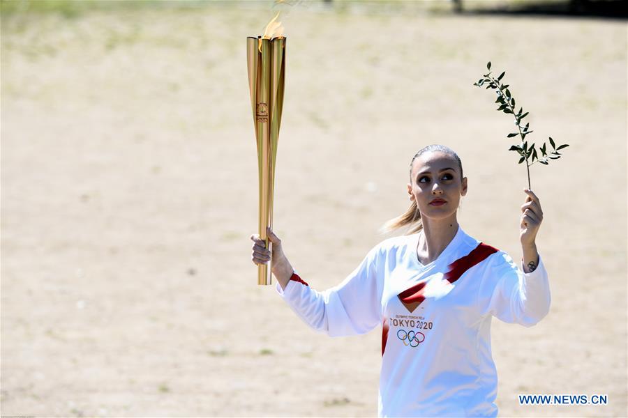 (SP)GREECE-OLYMPIA-TOKYO OLYMPIC GAMES-FLAME LIGHTING CEREMONY