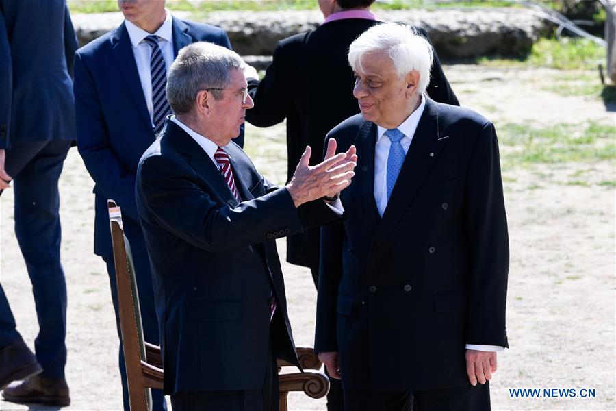 (SP)GREECE-OLYMPIA-TOKYO OLYMPIC GAMES-FLAME LIGHTING CEREMONY