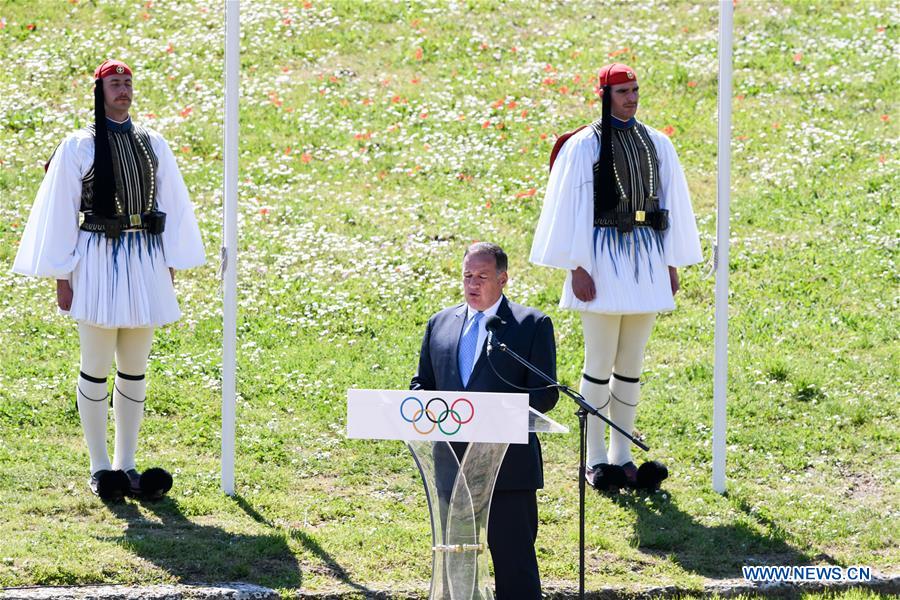 (SP)GREECE-OLYMPIA-TOKYO OLYMPIC GAMES-FLAME LIGHTING CEREMONY