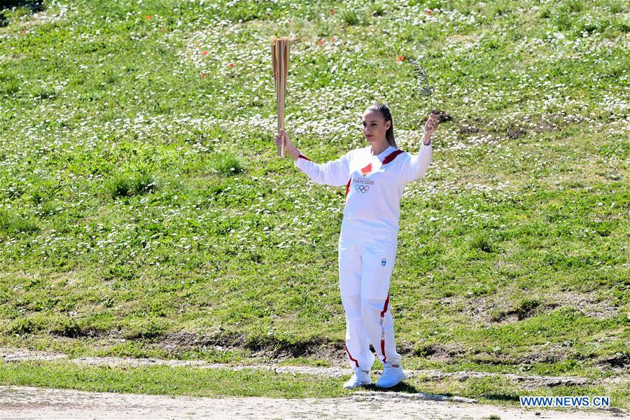 (SP)GREECE-OLYMPIA-TOKYO OLYMPIC GAMES-FLAME LIGHTING CEREMONY