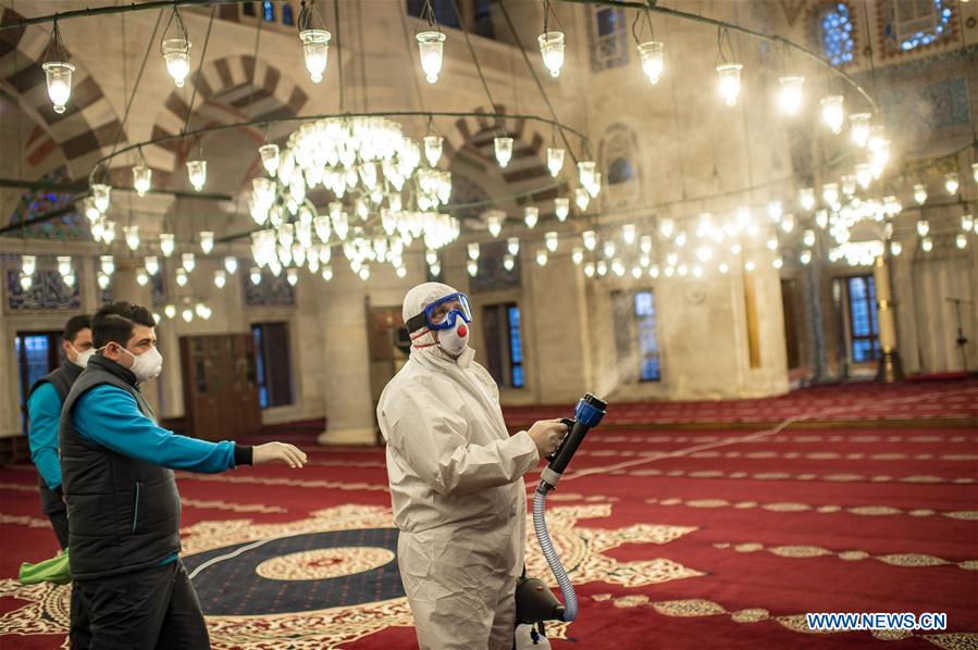 TURKEY-ISTANBUL-COVID-19-DISINFECTION