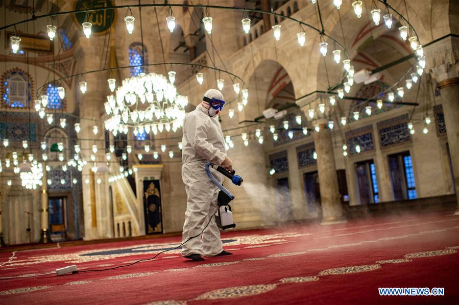 TURKEY-ISTANBUL-COVID-19-DISINFECTION
