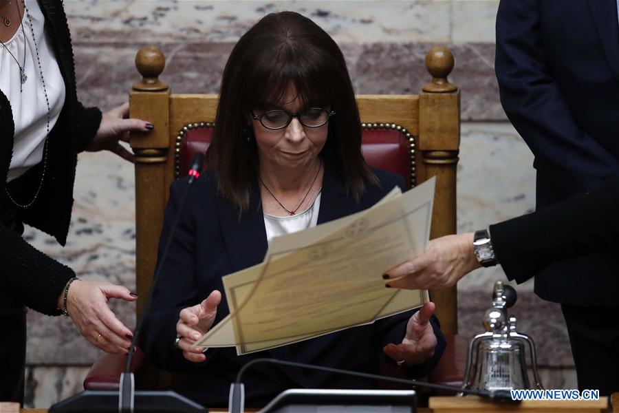 GREECE-ATHENS-NEW PRESIDENT-SWORN IN