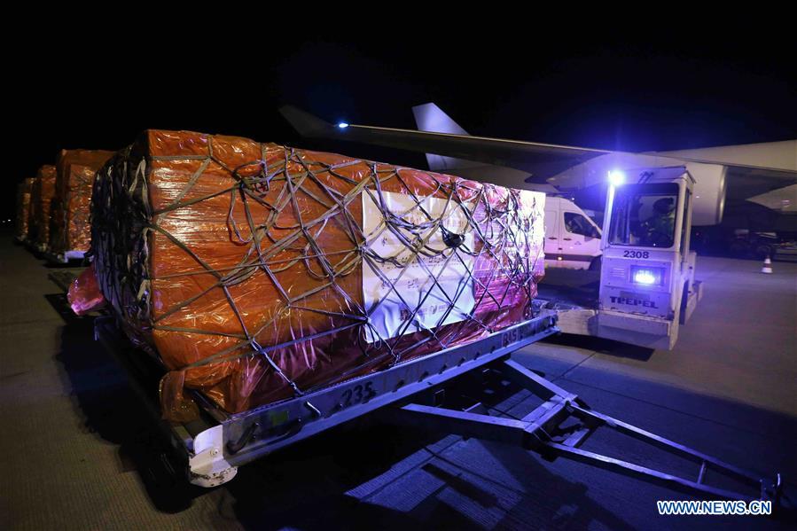 BELGIUM-LIEGE-EUROPE-COVID-19-CHINA-AID