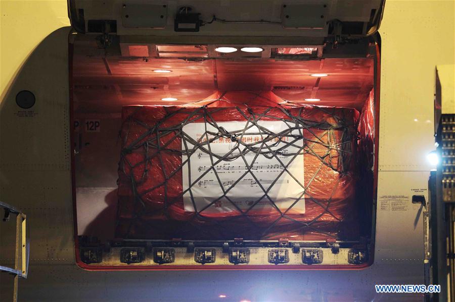 BELGIUM-LIEGE-EUROPE-COVID-19-CHINA-AID