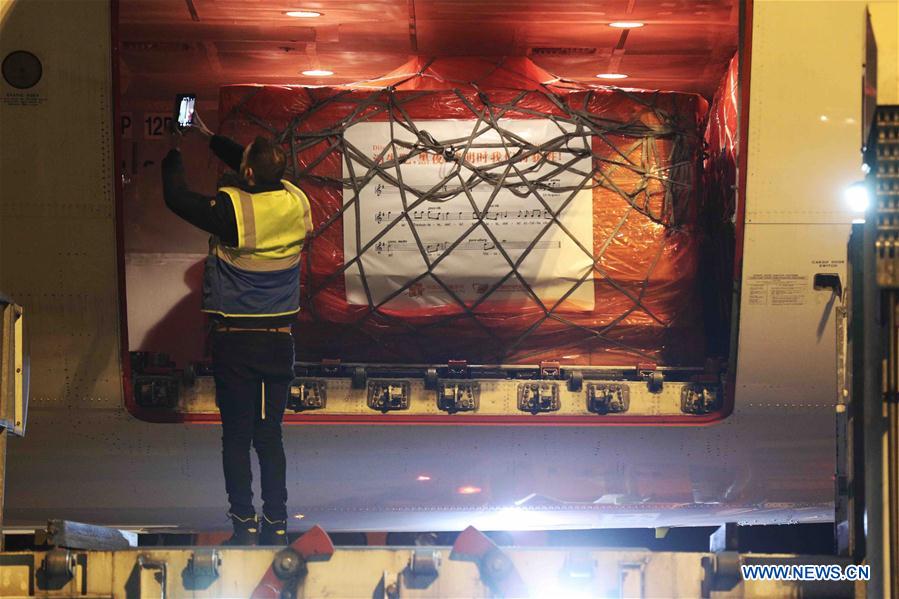 BELGIUM-LIEGE-EUROPE-COVID-19-CHINA-AID