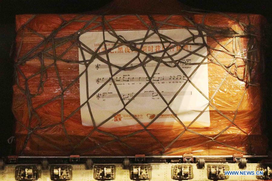 BELGIUM-LIEGE-EUROPE-COVID-19-CHINA-AID