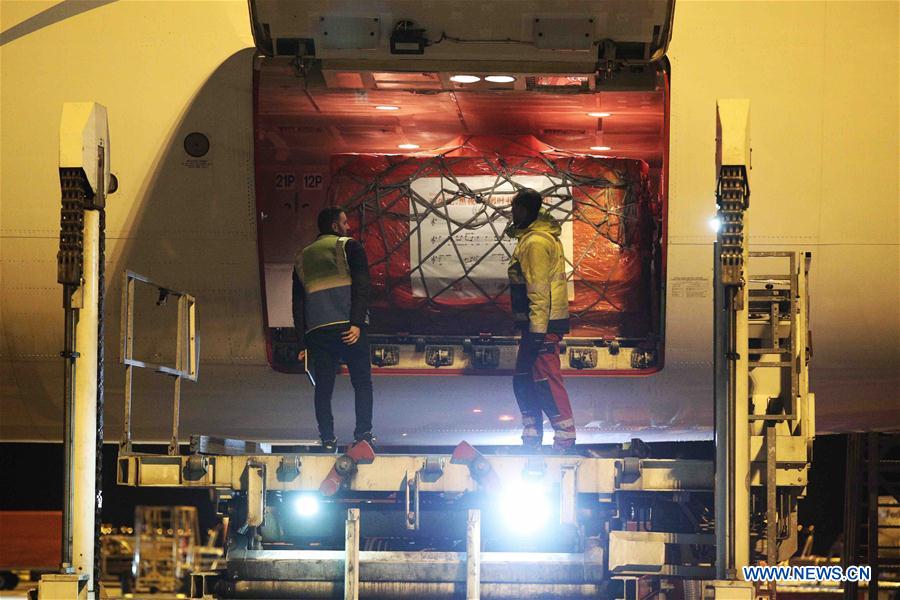 BELGIUM-LIEGE-EUROPE-COVID-19-CHINA-AID