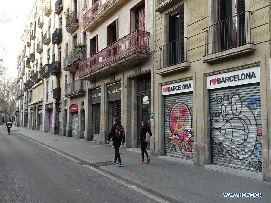 SPAIN-BARCELONA-COVID-19-STATE OF ALARM-LOCKDOWN