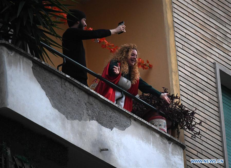 ITALY-ROME-COVID-19-FLASH MOB