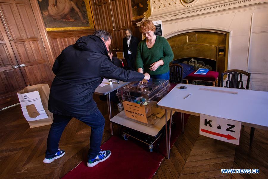 FRANCE-PARIS-MUNICIPAL ELECTIONS-COVID-19
