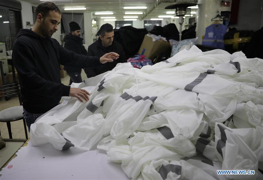 MIDEAST-HEBRON-COVID-19-PROTECTIVE MATERIALS-PRODUCTION