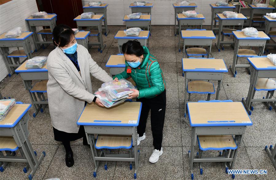 CHINA-GUIZHOU-GUIYANG-COVID-19-SCHOOL-OPEN PREPARATION (CN)