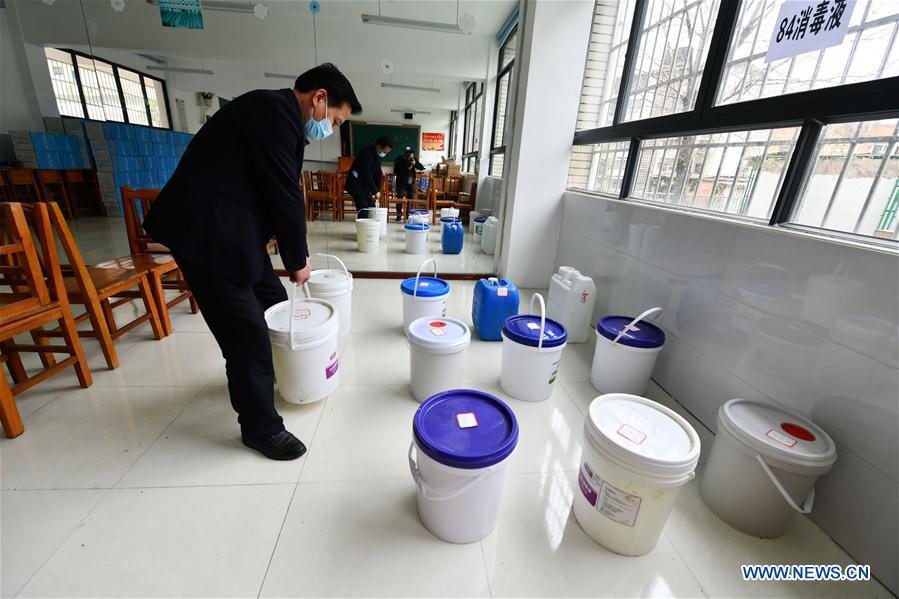 CHINA-GUIZHOU-GUIYANG-COVID-19-SCHOOL-OPEN PREPARATION (CN)