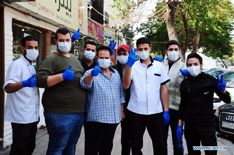 SYRIA-DAMASCUS-COVID-19-PREVENTION-FACE MASK