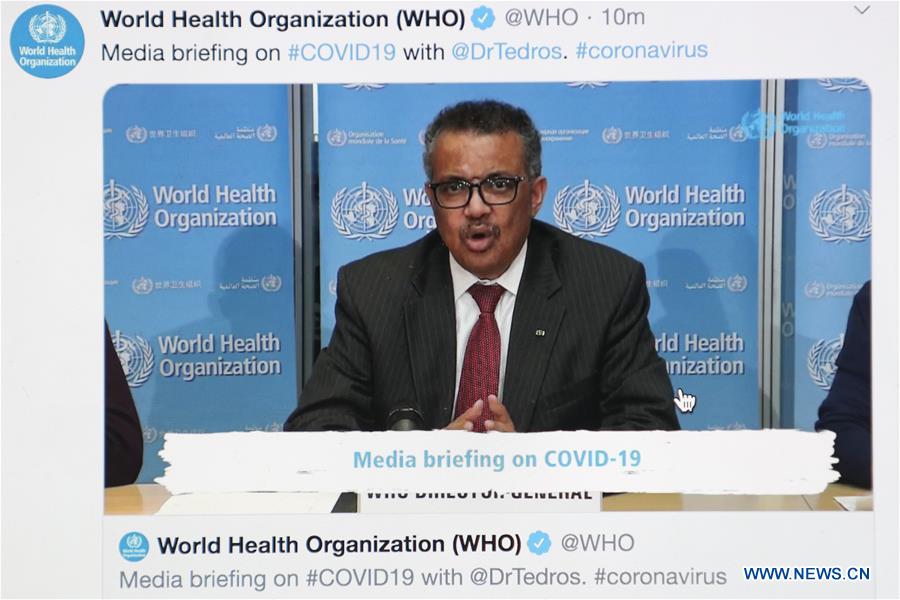 BELGIUM-BRUSSELS-SWITZERLAND-WHO-COVID-19-VIRTUAL PRESS CONFERENCE
