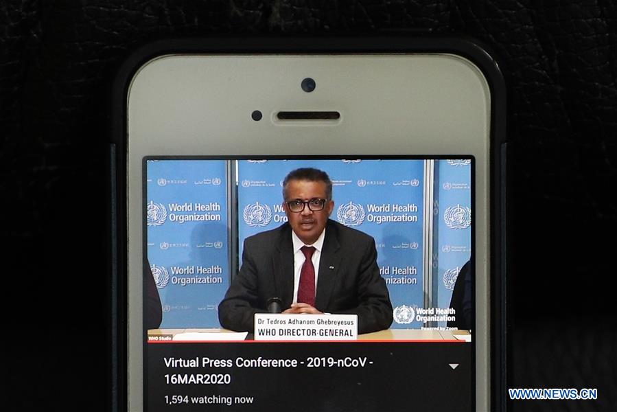 BELGIUM-BRUSSELS-SWITZERLAND-WHO-COVID-19-VIRTUAL PRESS CONFERENCE