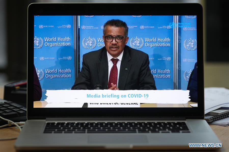 BELGIUM-BRUSSELS-SWITZERLAND-WHO-COVID-19-VIRTUAL PRESS CONFERENCE