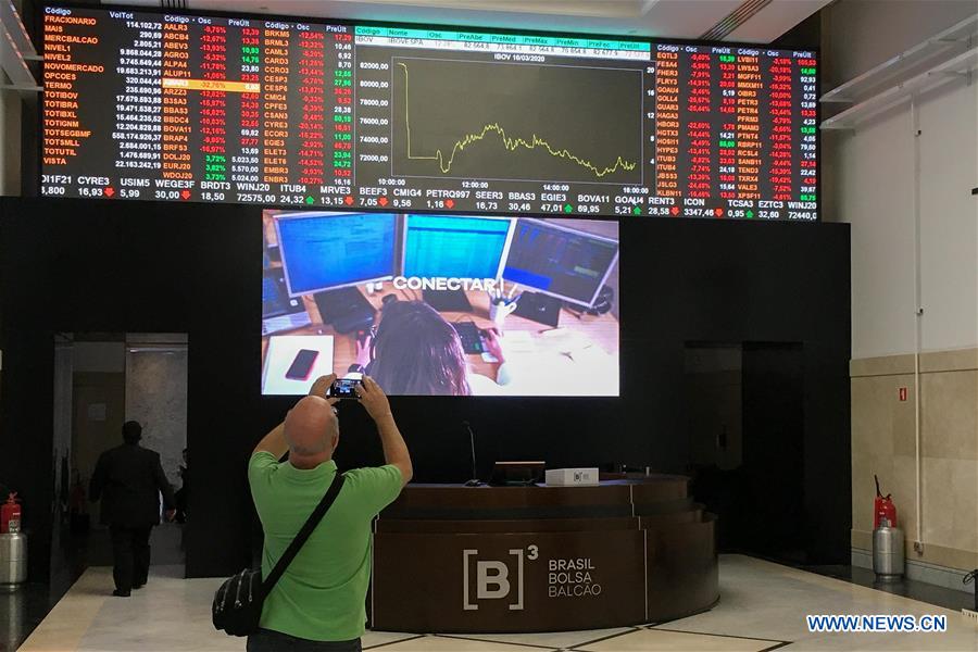 BRAZIL-SAO PAULO-STOCK EXCHANGE-PLUNGE