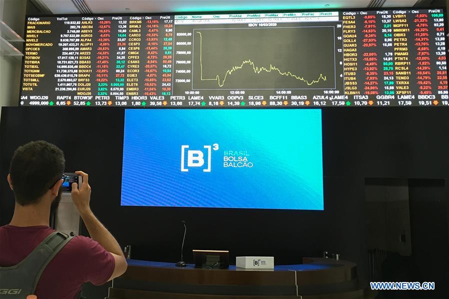 BRAZIL-SAO PAULO-STOCK EXCHANGE-PLUNGE