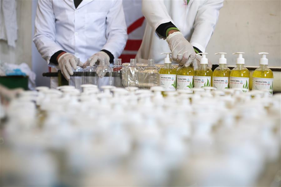 MIDEAST-GAZA-COVID-19-CLEANING MATERIAL-PRODUCTION